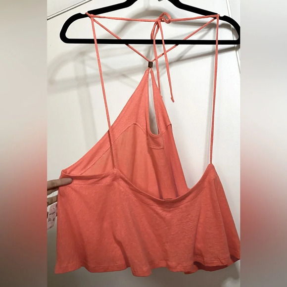 NWT Free People Long Weekend Knit Halter Tank in Watermelon Size XL - Picture 7 of 10